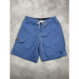 Polo Ralph Lauren Swim Trunks Mens Small Drawstring Board Shorts Pocket Nylon